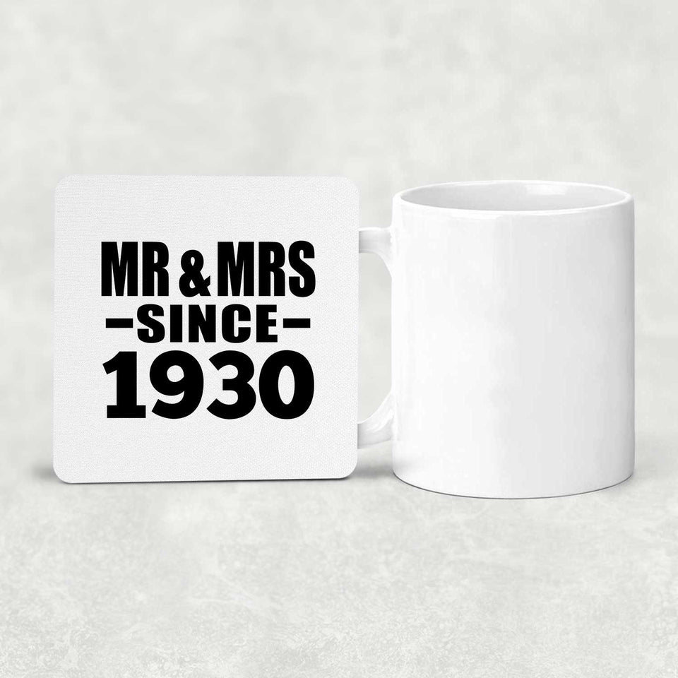 94th Anniversary Mr & Mrs Since 1930 - Drink Coaster