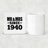 84th Anniversary Mr & Mrs Since 1940 - Drink Coaster