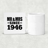 78th Anniversary Mr & Mrs Since 1946 - Drink Coaster