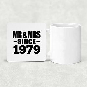 45th Anniversary Mr & Mrs Since 1979 - Drink Coaster