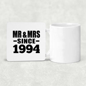 30th Anniversary Mr & Mrs Since 1994 - Drink Coaster