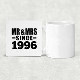 28th Anniversary Mr & Mrs Since 1996 - Drink Coaster