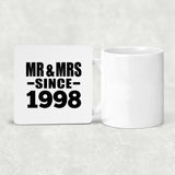 26th Anniversary Mr & Mrs Since 1998 - Drink Coaster