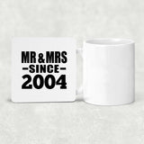 20th Anniversary Mr & Mrs Since 2004 - Drink Coaster