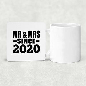 4th Anniversary Mr & Mrs Since 2020 - Drink Coaster