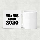 4th Anniversary Mr & Mrs Since 2020 - Drink Coaster