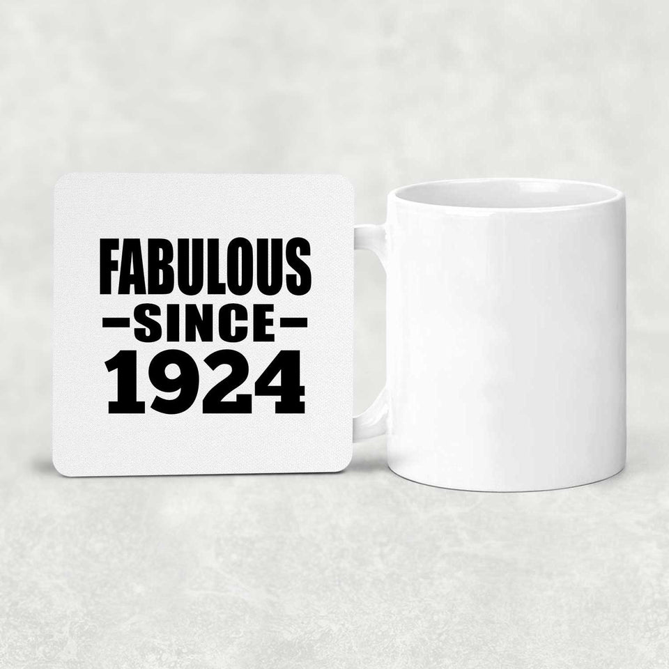 100th Birthday Fabulous Since 1924 - Drink Coaster