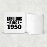 74th Birthday Fabulous Since 1950 - Drink Coaster