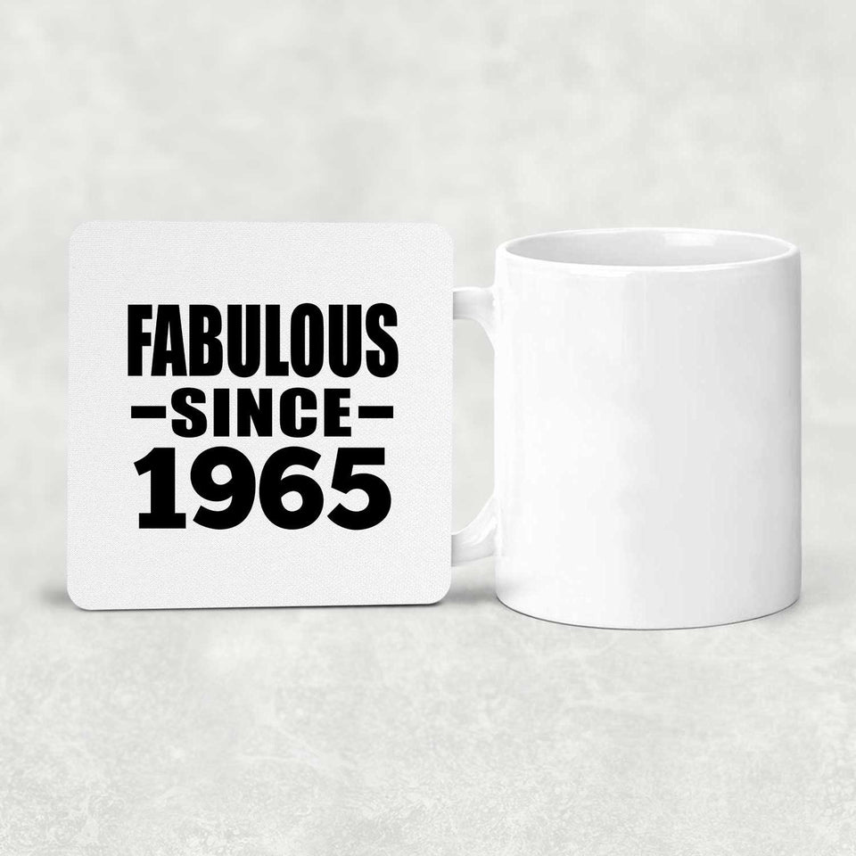 59th Birthday Fabulous Since 1965 - Drink Coaster