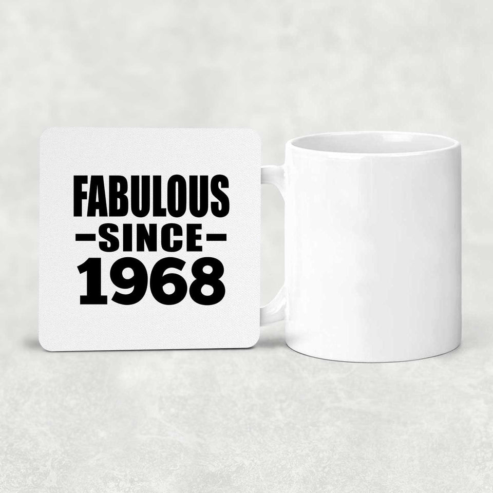 56th Birthday Fabulous Since 1968 - Drink Coaster