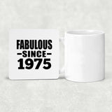 49th Birthday Fabulous Since 1975 - Drink Coaster