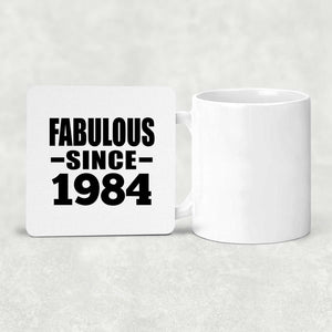 40th Birthday Fabulous Since 1984 - Drink Coaster
