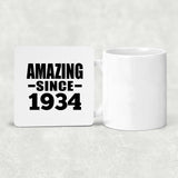 90th Birthday Amazing Since 1934 - Drink Coaster