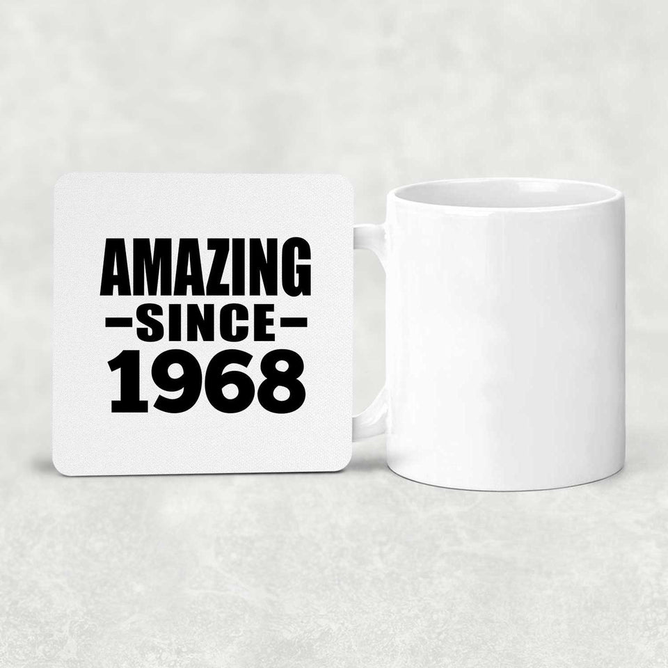 56th Birthday Amazing Since 1968 - Drink Coaster