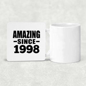 26th Birthday Amazing Since 1998 - Drink Coaster