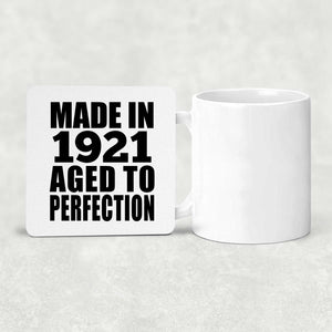 103rd Birthday Made In 1921 Aged to Perfection - Drink Coaster
