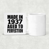87th Birthday Made In 1937 Aged to Perfection - Drink Coaster