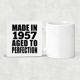 67th Birthday Made In 1957 Aged to Perfection - Drink Coaster