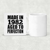 42nd Birthday Made In 1982 Aged to Perfection - Drink Coaster
