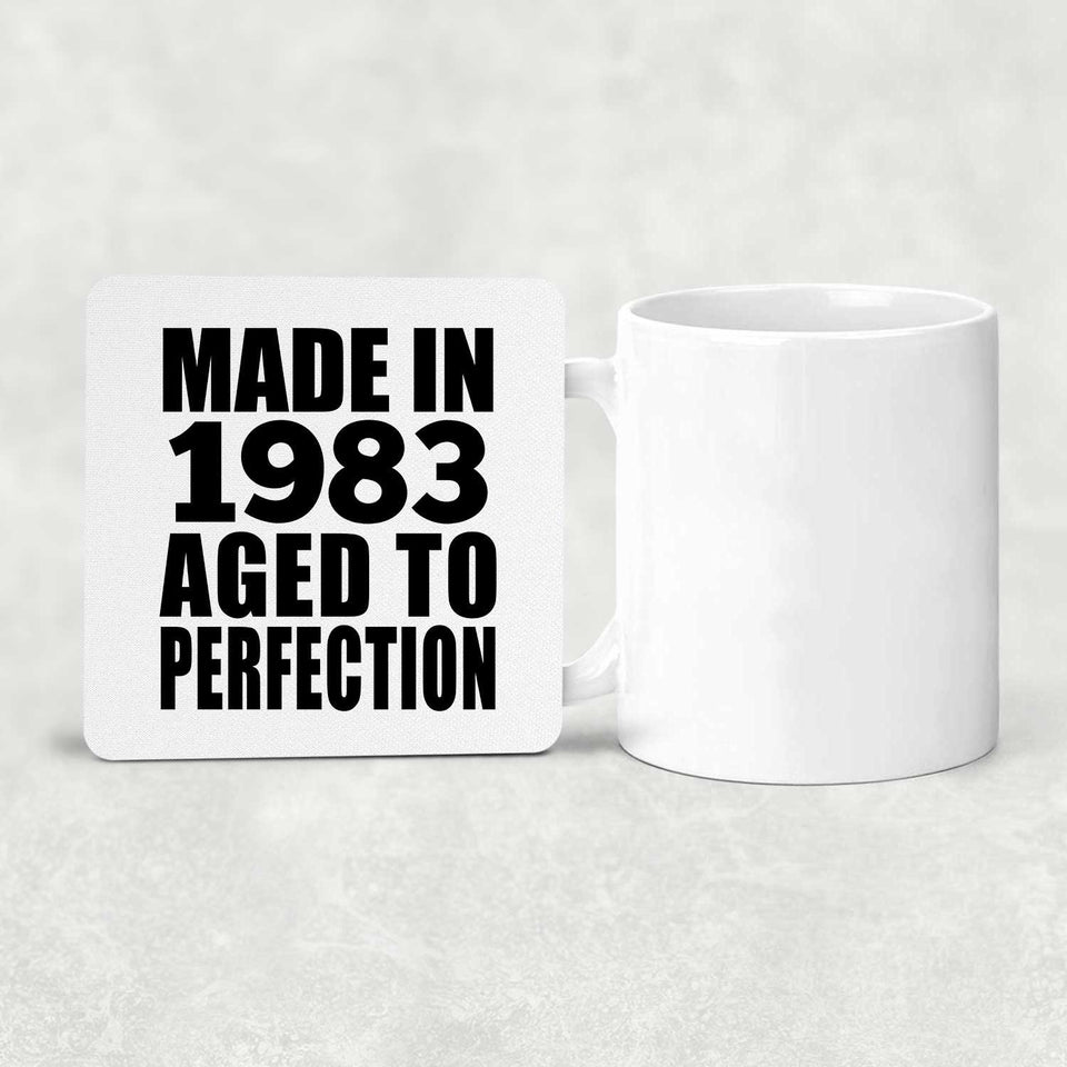 41st Birthday Made In 1983 Aged to Perfection - Drink Coaster