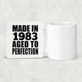 41st Birthday Made In 1983 Aged to Perfection - Drink Coaster