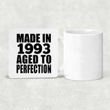31st Birthday Made In 1993 Aged to Perfection - Drink Coaster