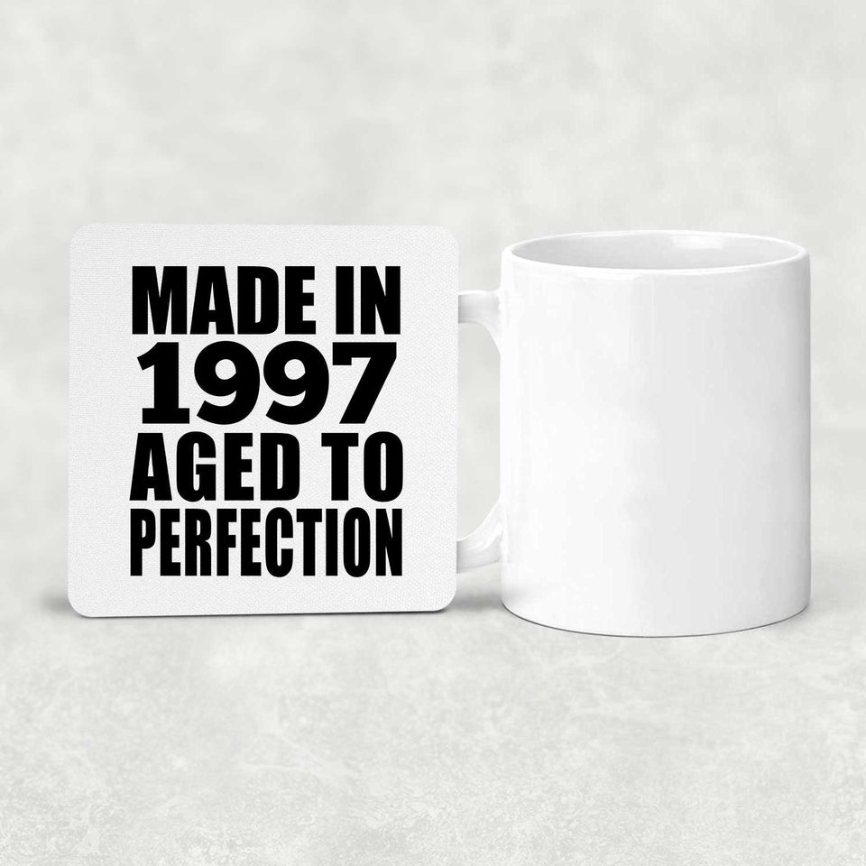 27th Birthday Made In 1997 Aged to Perfection - Drink Coaster
