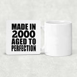 24th Birthday Made In 2000 Aged to Perfection - Drink Coaster
