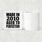 14th Birthday Made In 2010 Aged to Perfection - Drink Coaster