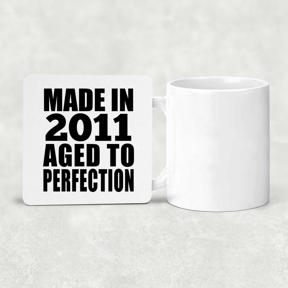 13th Birthday Made In 2011 Aged to Perfection - Drink Coaster