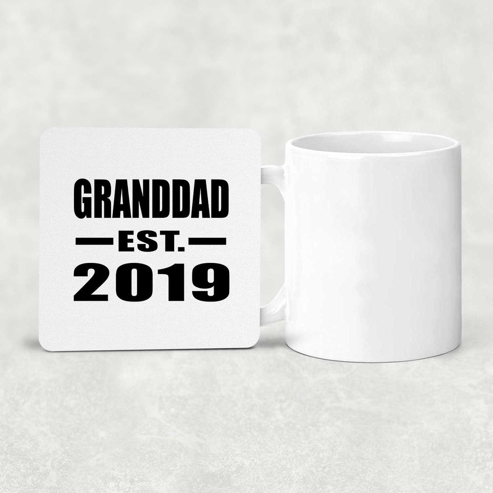 Granddad Established EST. 2019 - Drink Coaster