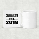 Granddaughter Established EST. 2019 - Drink Coaster