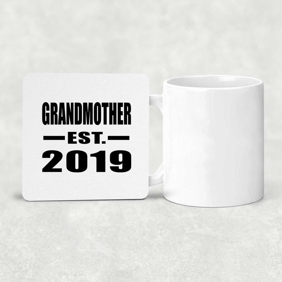 Grandmother Established EST. 2019 - Drink Coaster