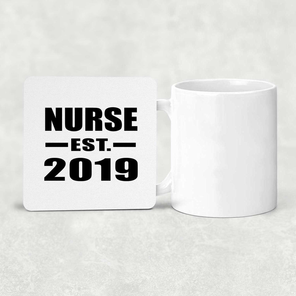 Nurse Established EST. 2019 - Drink Coaster