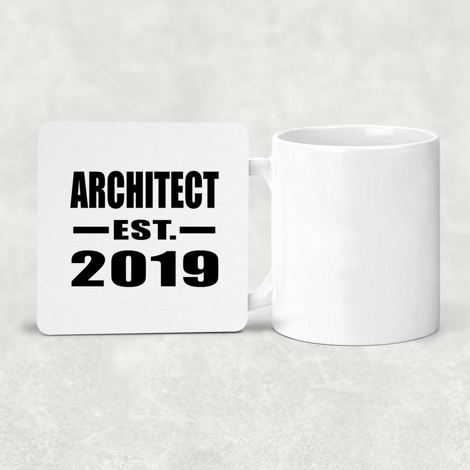 Architect Established EST. 2019 - Drink Coaster
