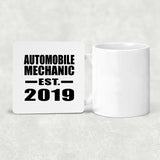 Automobile Mechanic Established EST. 2019 - Drink Coaster