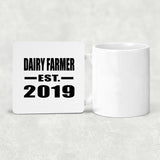 Dairy Farmer Established EST. 2019 - Drink Coaster