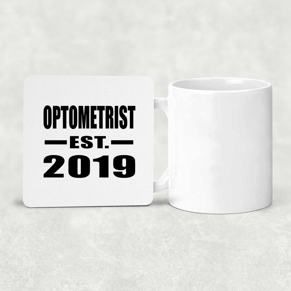 Optometrist Established EST. 2019 - Drink Coaster