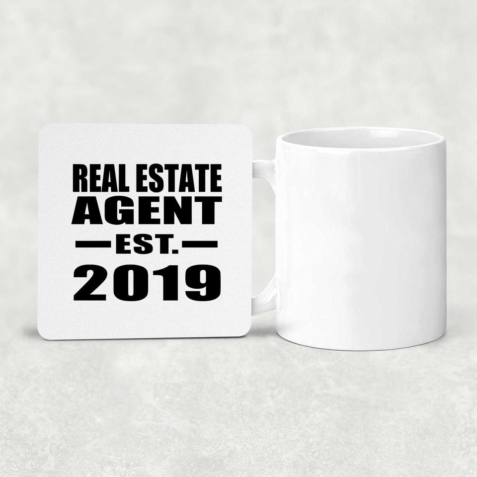 Real Estate Agent Established EST. 2019 - Drink Coaster