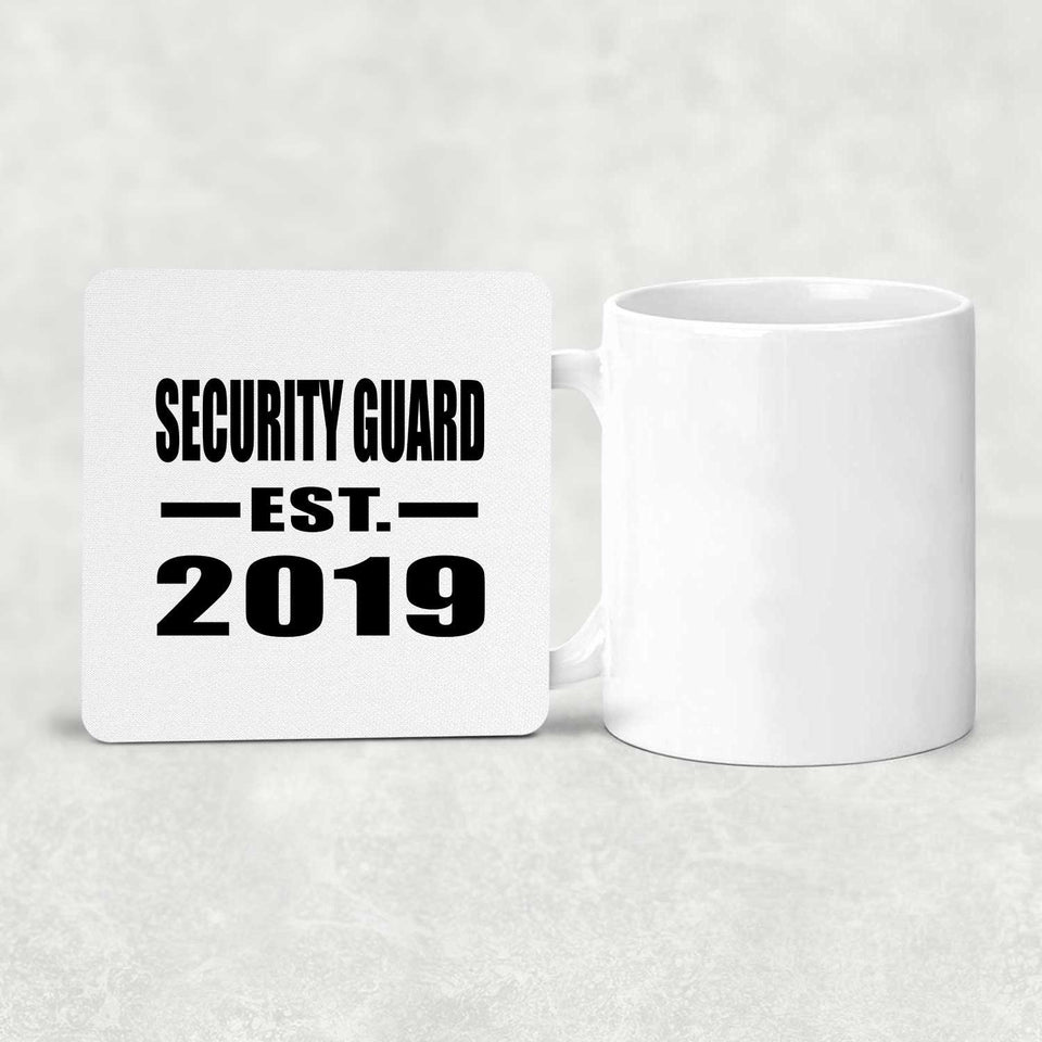 Security Guard Established EST. 2019 - Drink Coaster