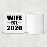 Wife Established EST. 2020 - Drink Coaster