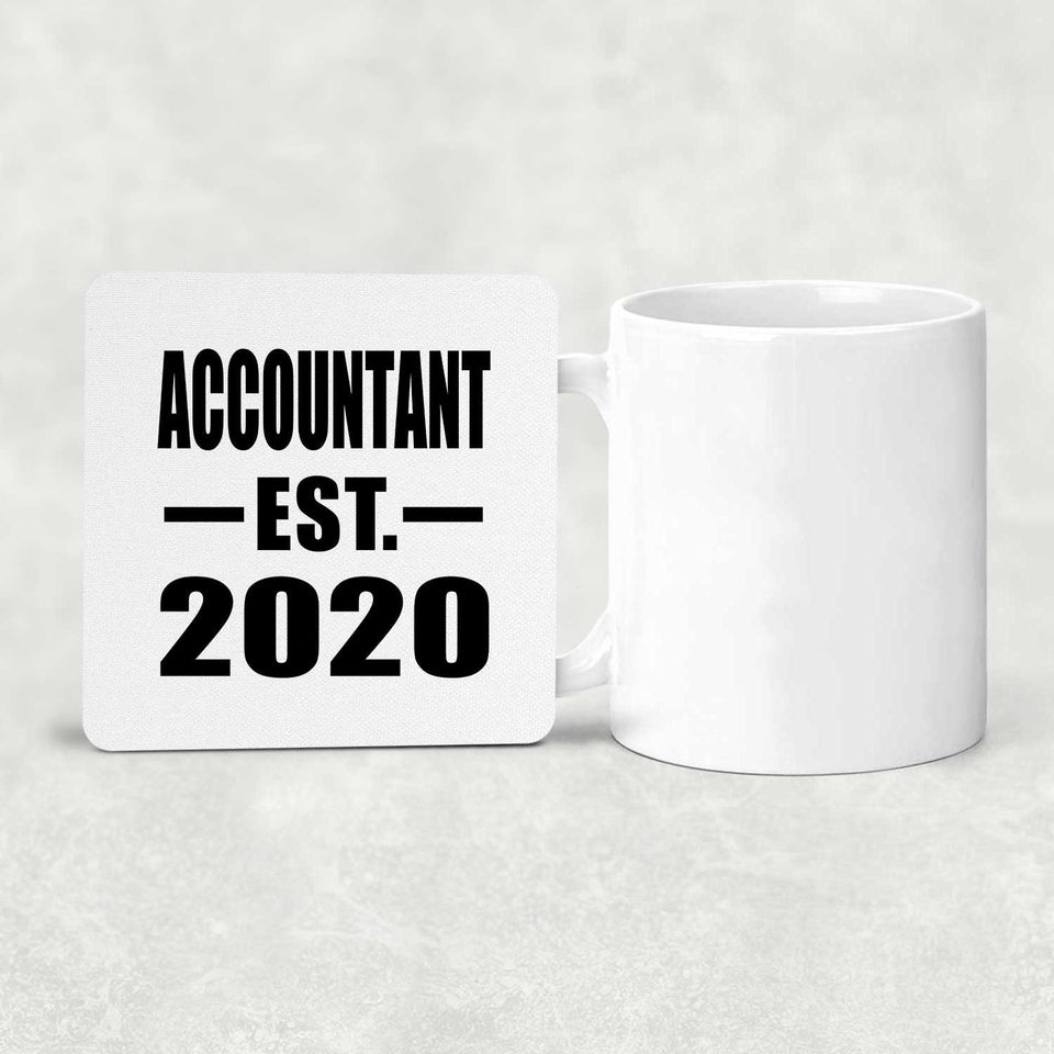 Accountant Established EST. 2020 - Drink Coaster