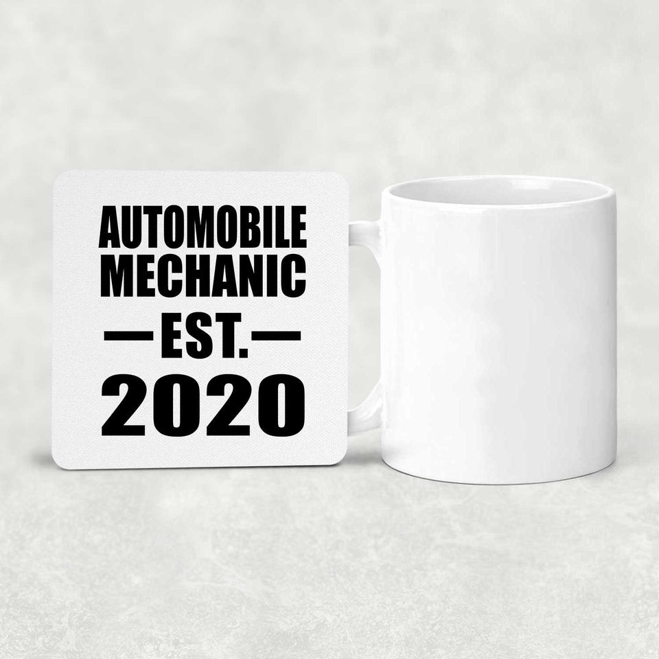 Automobile Mechanic Established EST. 2020 - Drink Coaster