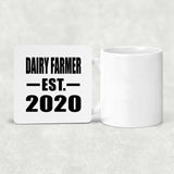Dairy Farmer Established EST. 2020 - Drink Coaster
