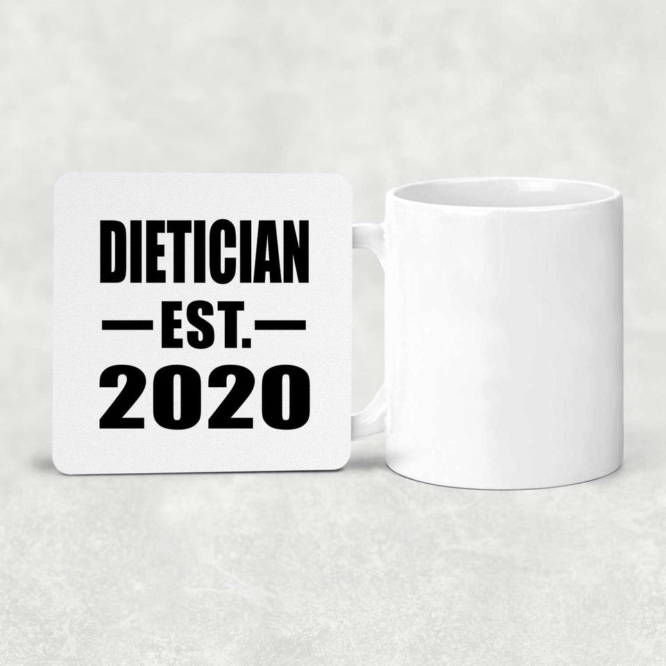 Dietician Established EST. 2020 - Drink Coaster