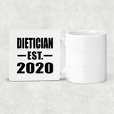 Dietician Established EST. 2020 - Drink Coaster