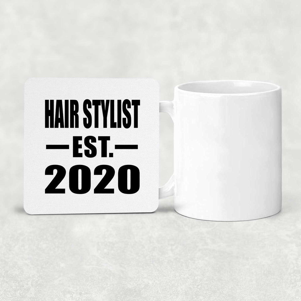 Hair Stylist Established EST. 2020 - Drink Coaster