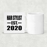 Hair Stylist Established EST. 2020 - Drink Coaster