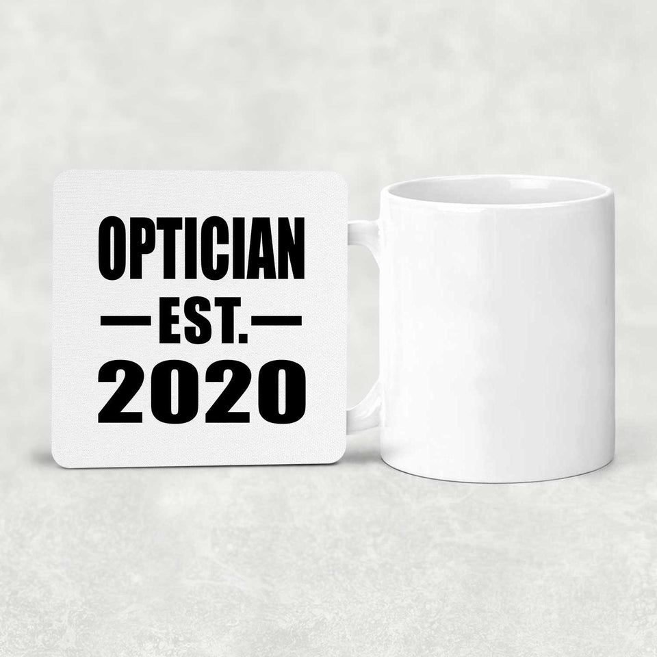 Optician Established EST. 2020 - Drink Coaster