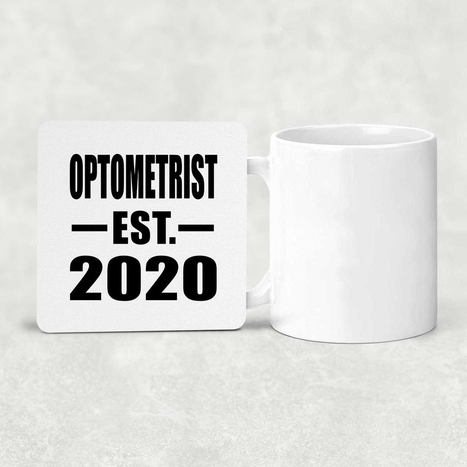 Optometrist Established EST. 2020 - Drink Coaster